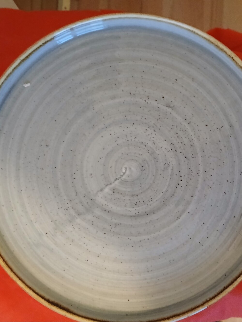 CHURCHILL Stonecast Chef's Walled Plate -  Grey,Beige.